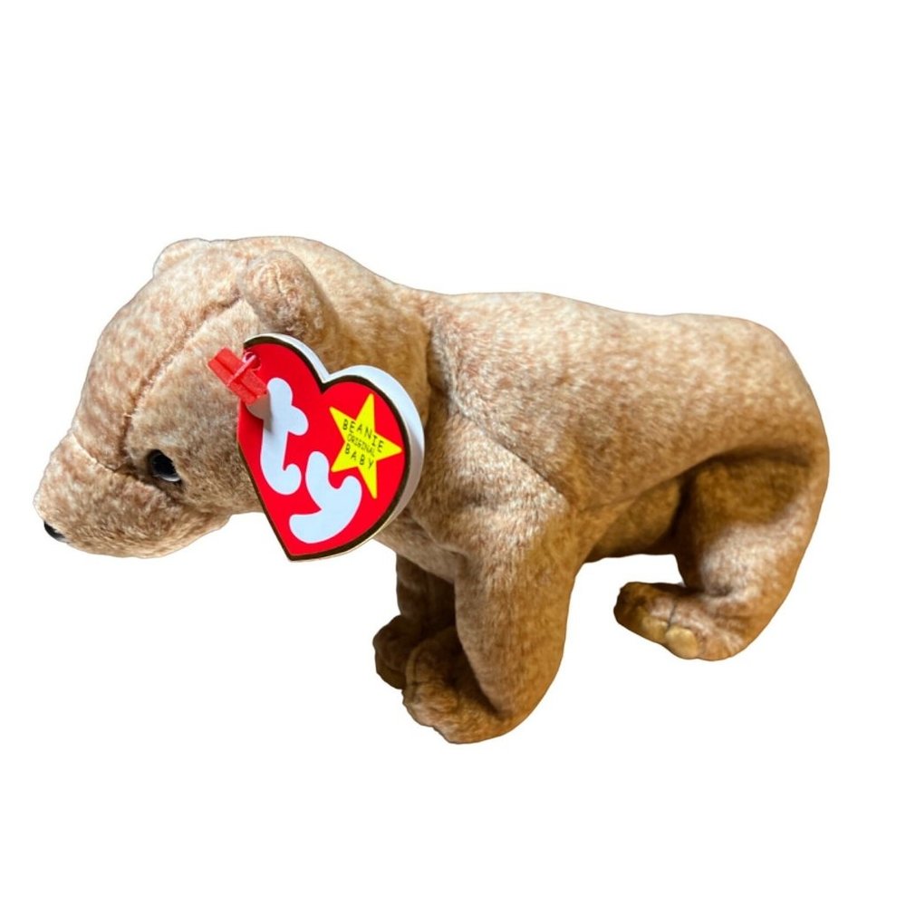 Ty Beanie Baby Pecan the Bear  Stuffed Animal 1999